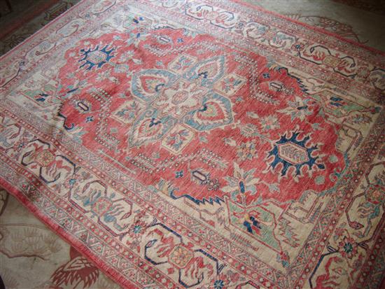 Turkish design red ground rug